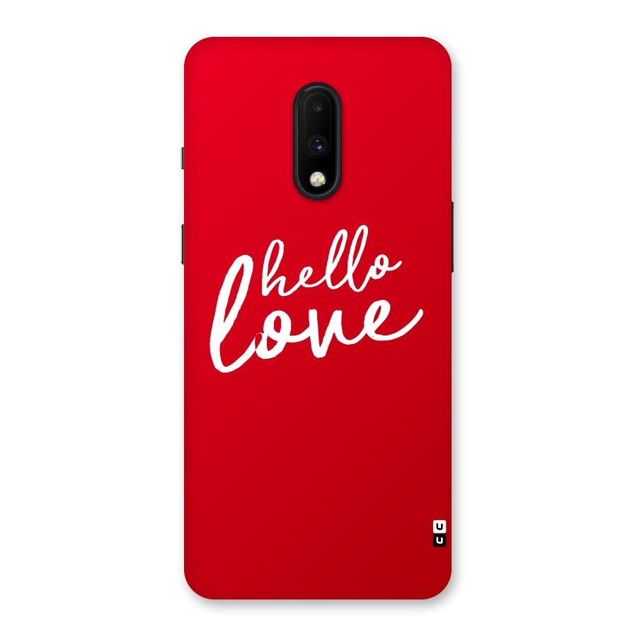 Hello Love Back Case for OnePlus 7