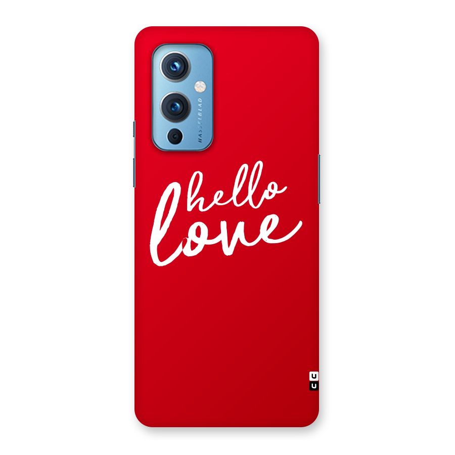 Hello Love Back Case for OnePlus 9