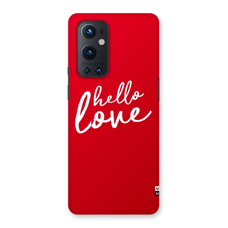 Hello Love Back Case for OnePlus 9 Pro