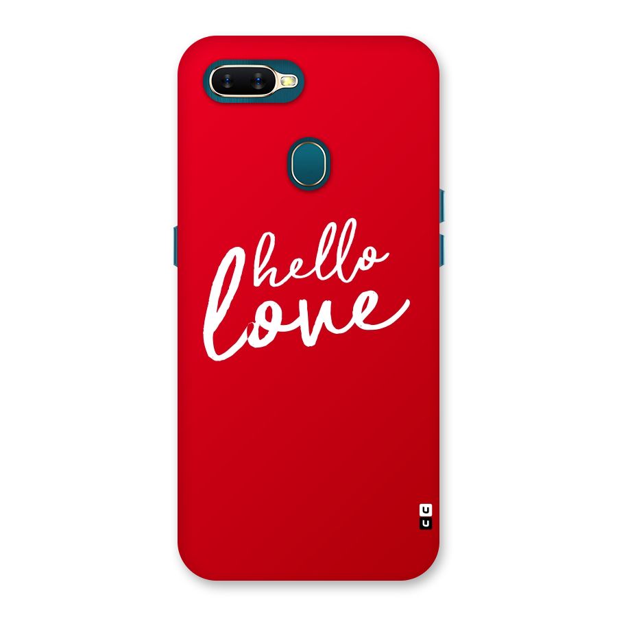 Hello Love Back Case for Oppo A11k