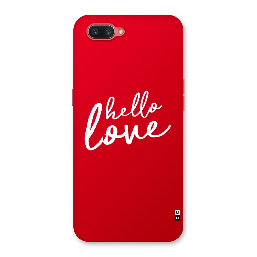 Hello Love Back Case for Oppo A3s