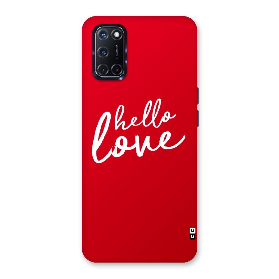 Hello Love Back Case for Oppo A52