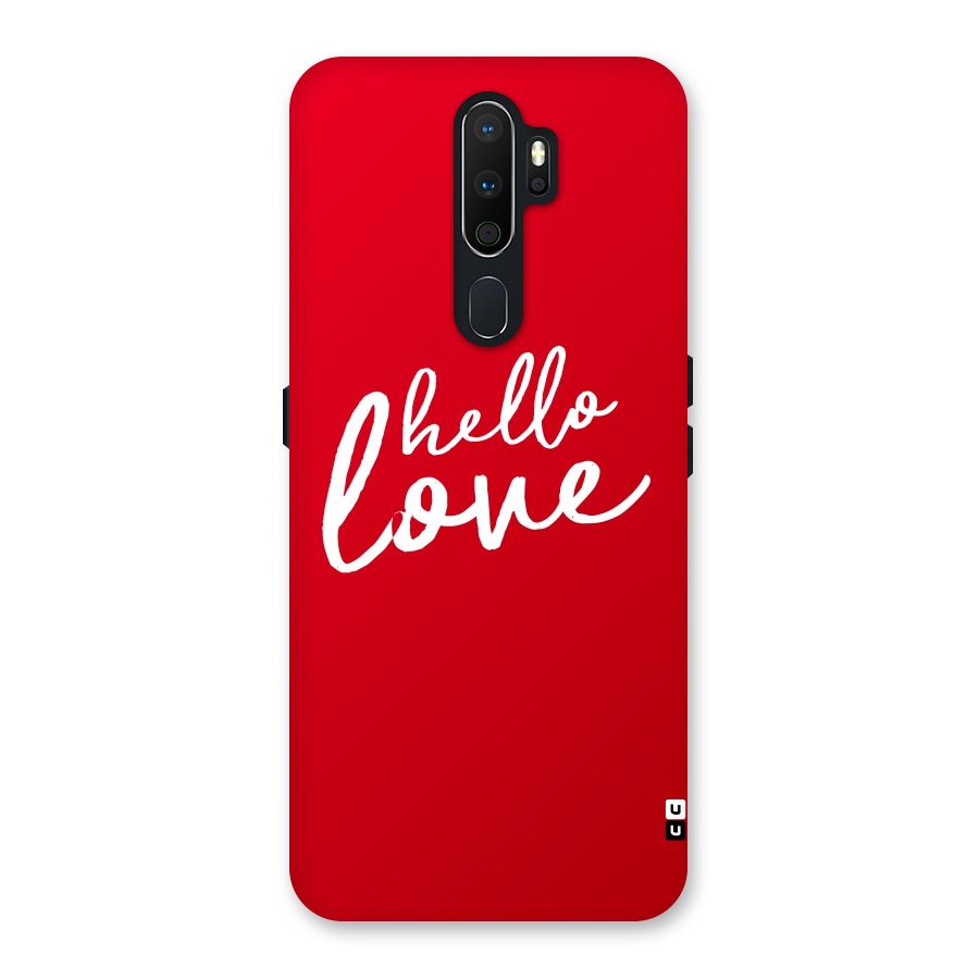 Hello Love Back Case for Oppo A5 (2020)