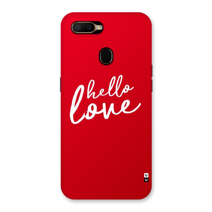 Hello Love Back Case for Oppo A5s