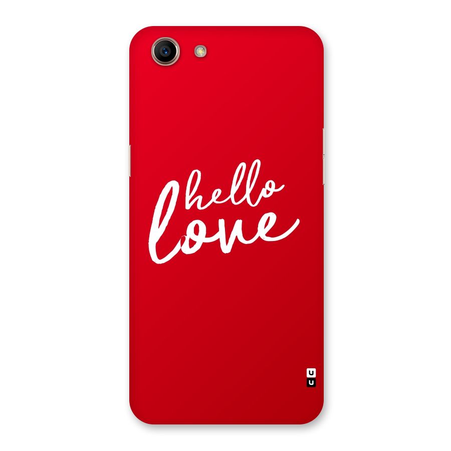 Hello Love Back Case for Oppo A83 (2018)