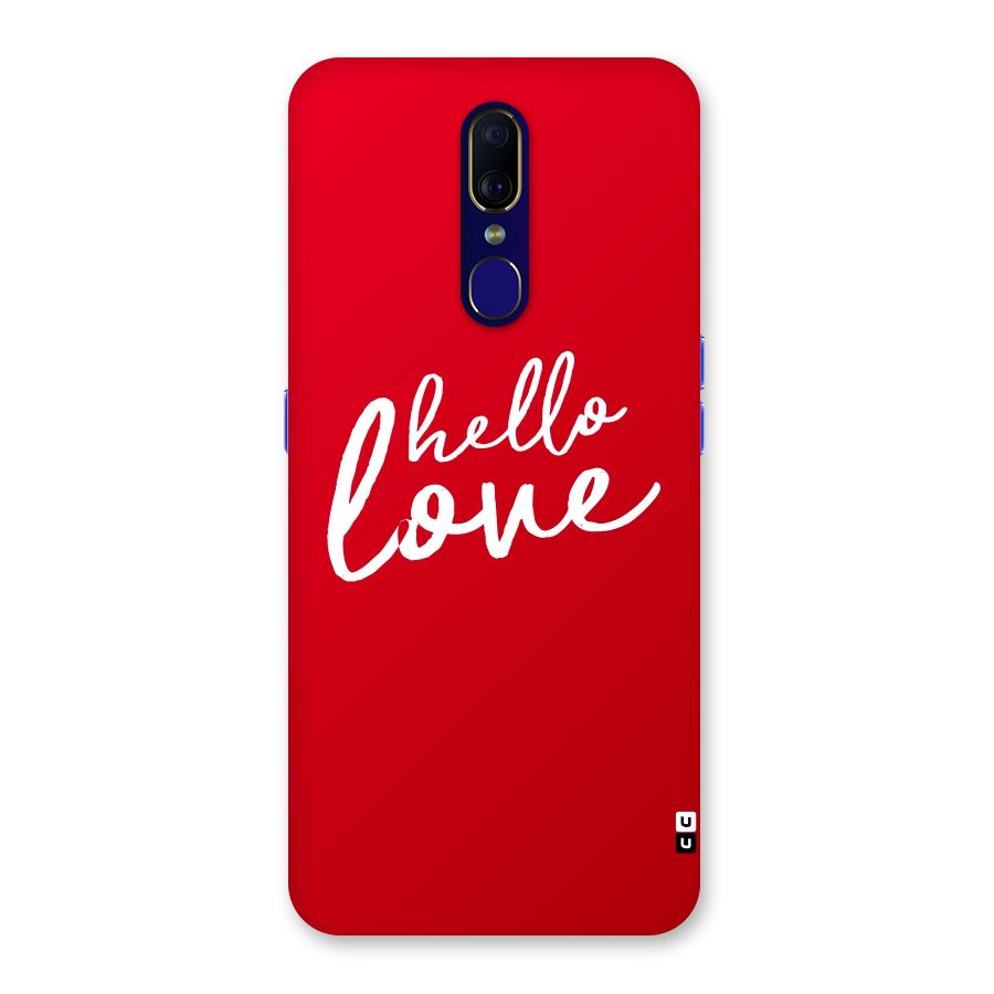Hello Love Back Case for Oppo A9