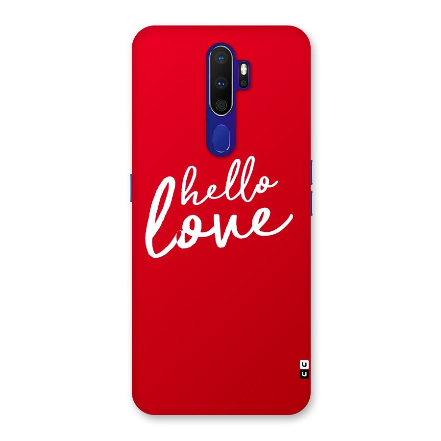 Hello Love Back Case for Oppo A9 (2020)