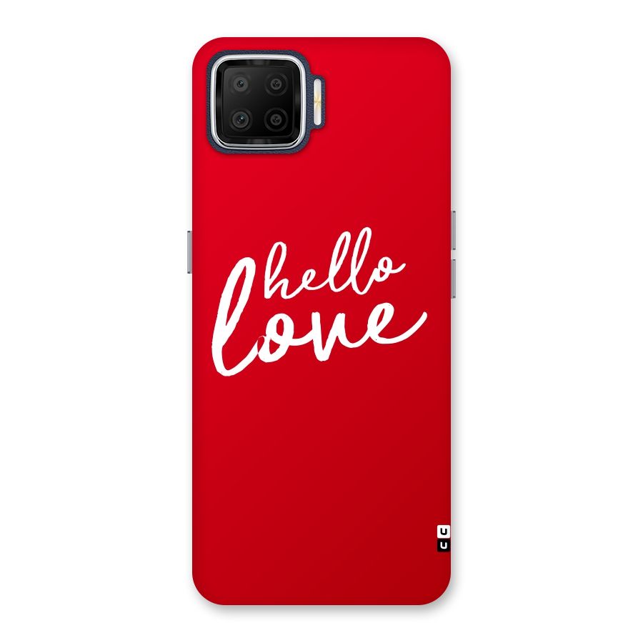 Hello Love Back Case for Oppo F17