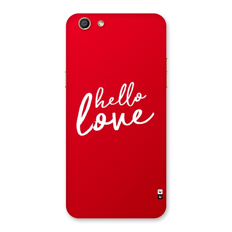 Hello Love Back Case for Oppo F3
