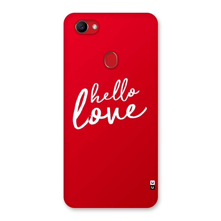 Hello Love Back Case for Oppo F7