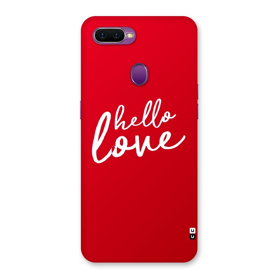 Hello Love Back Case for Oppo F9