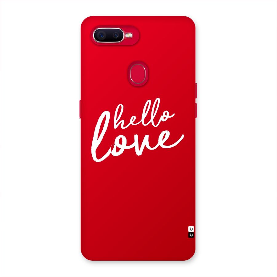 Hello Love Back Case for Oppo F9 Pro