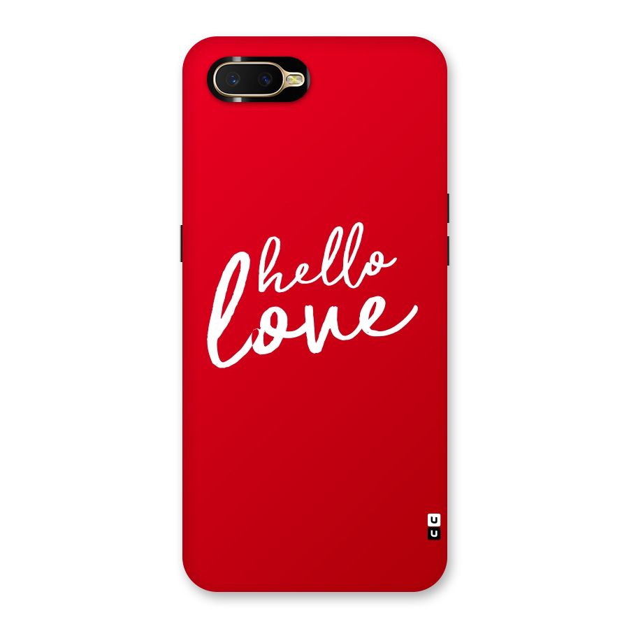 Hello Love Back Case for Oppo K1
