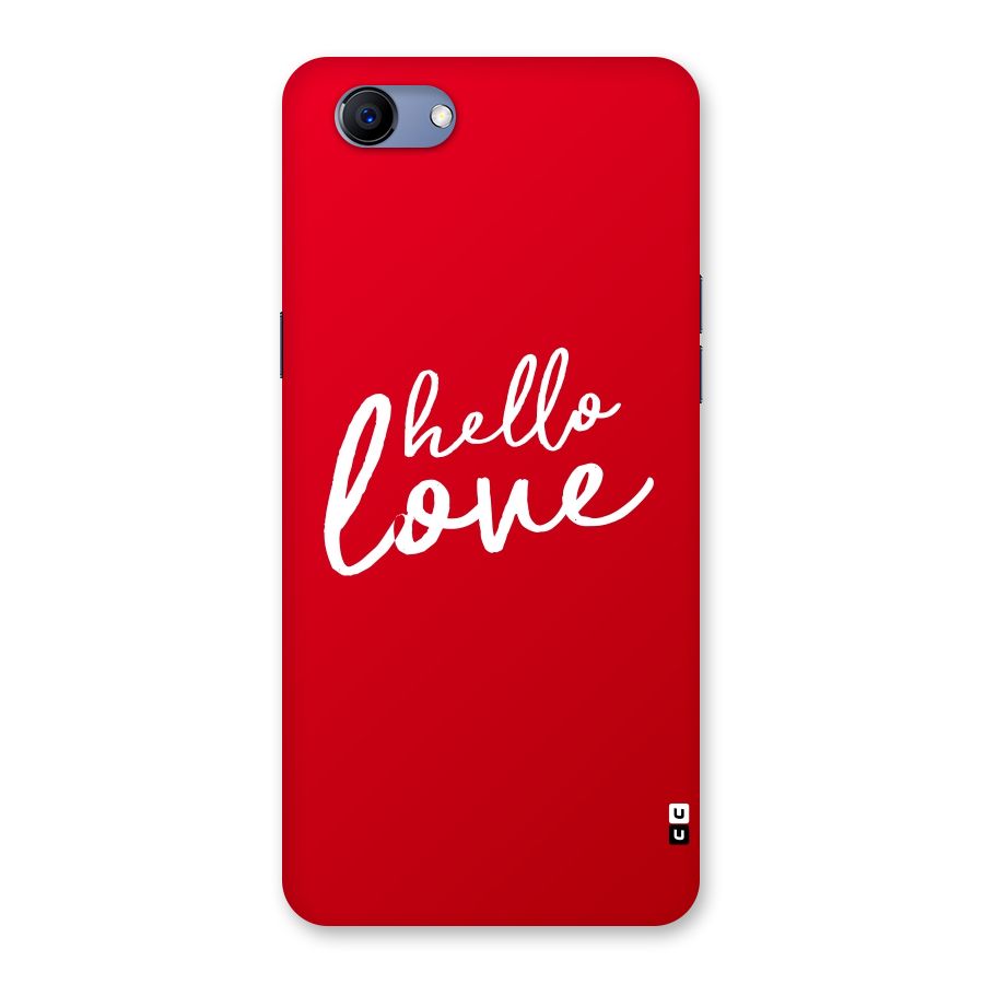 Hello Love Back Case for Oppo Realme 1