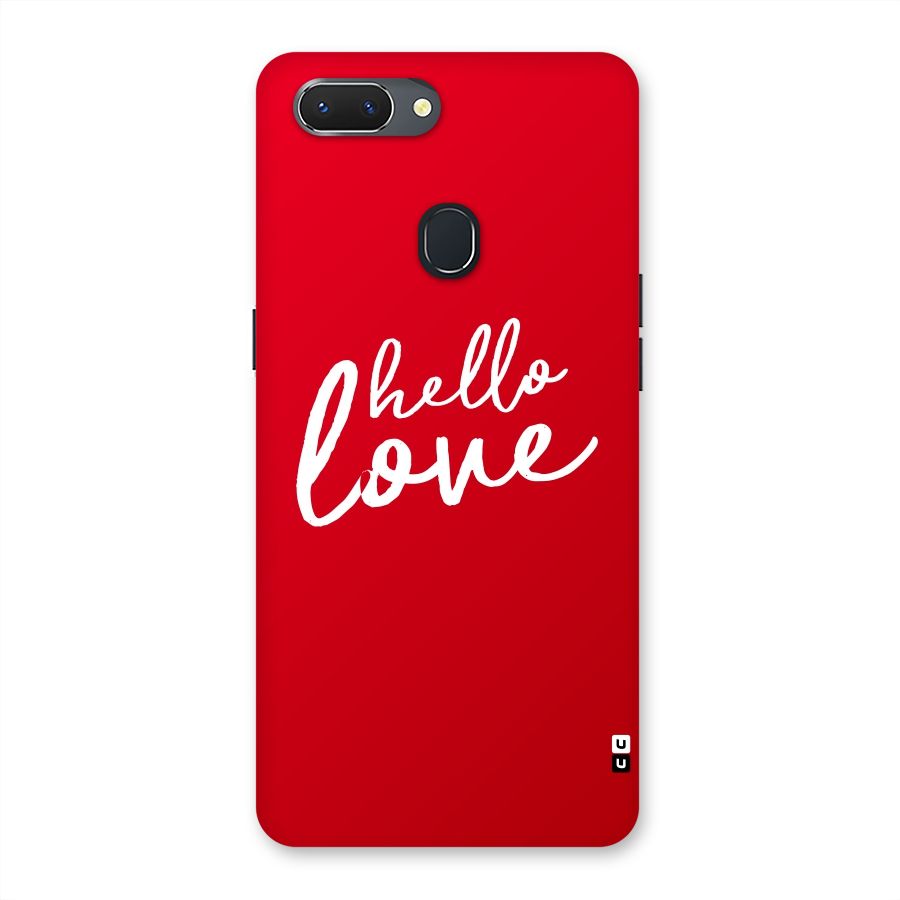 Hello Love Back Case for Oppo Realme 2