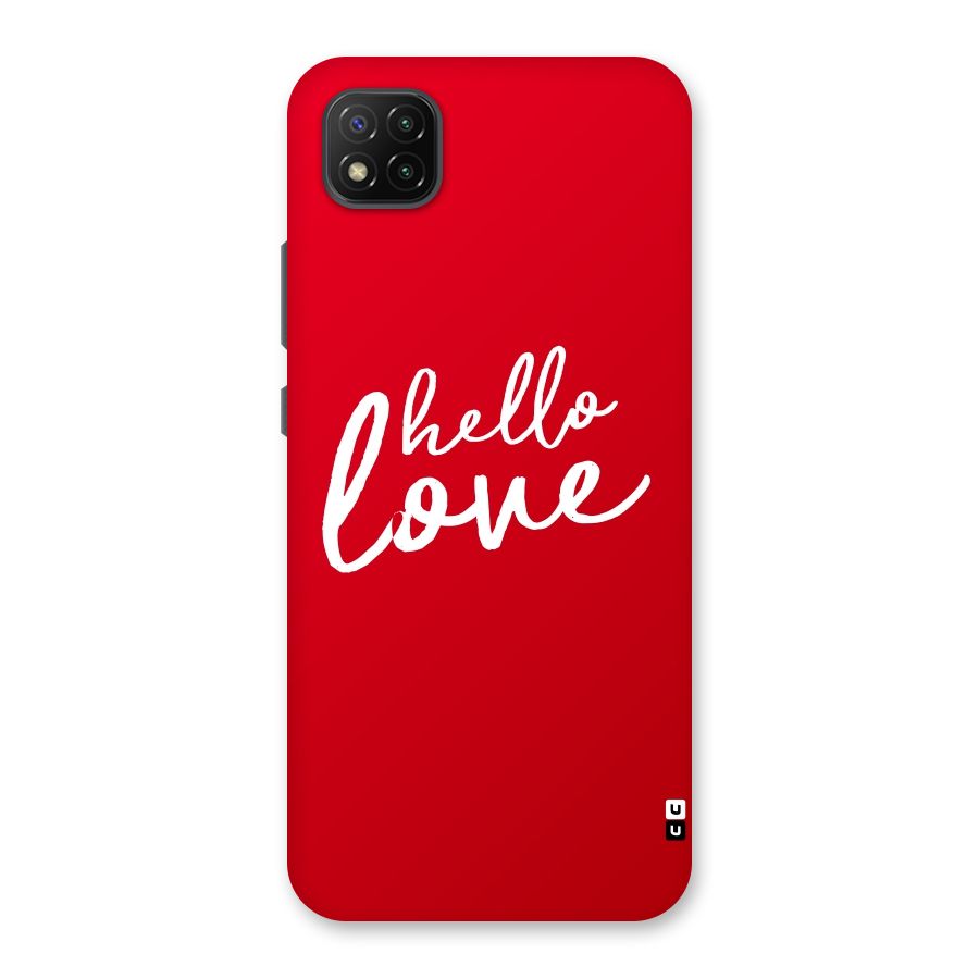 Hello Love Back Case for Poco C3