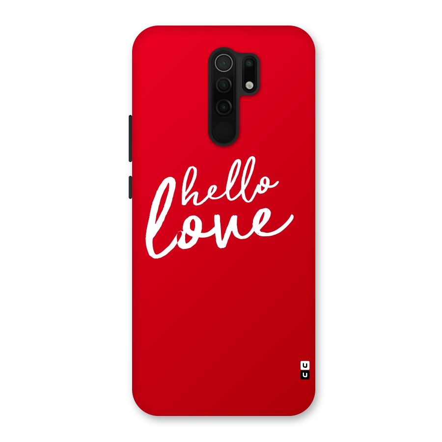 Hello Love Back Case for Poco M2
