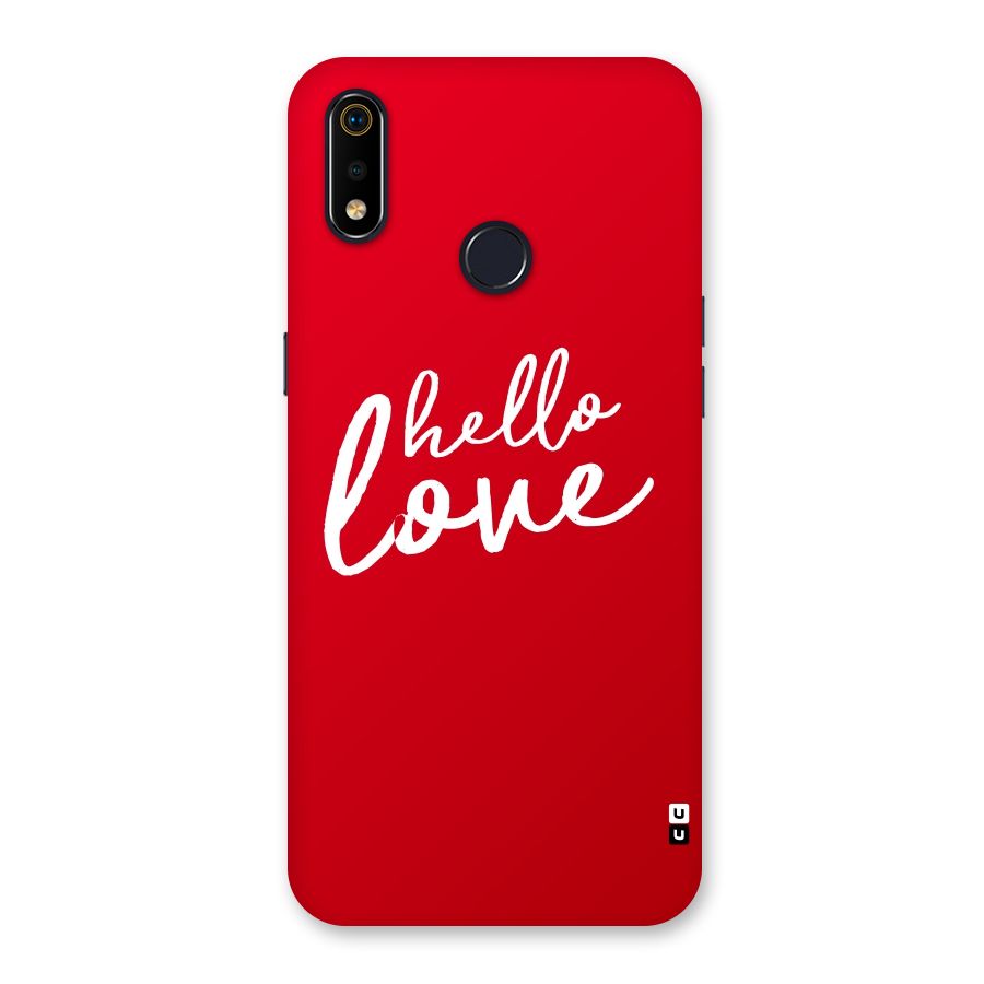 Hello Love Back Case for Realme 3i