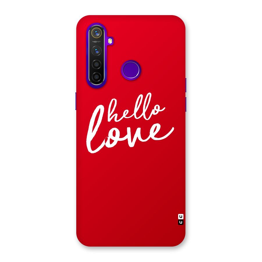 Hello Love Back Case for Realme 5 Pro