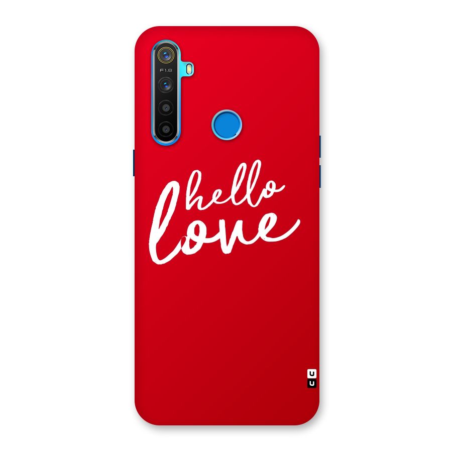Hello Love Back Case for Realme 5s