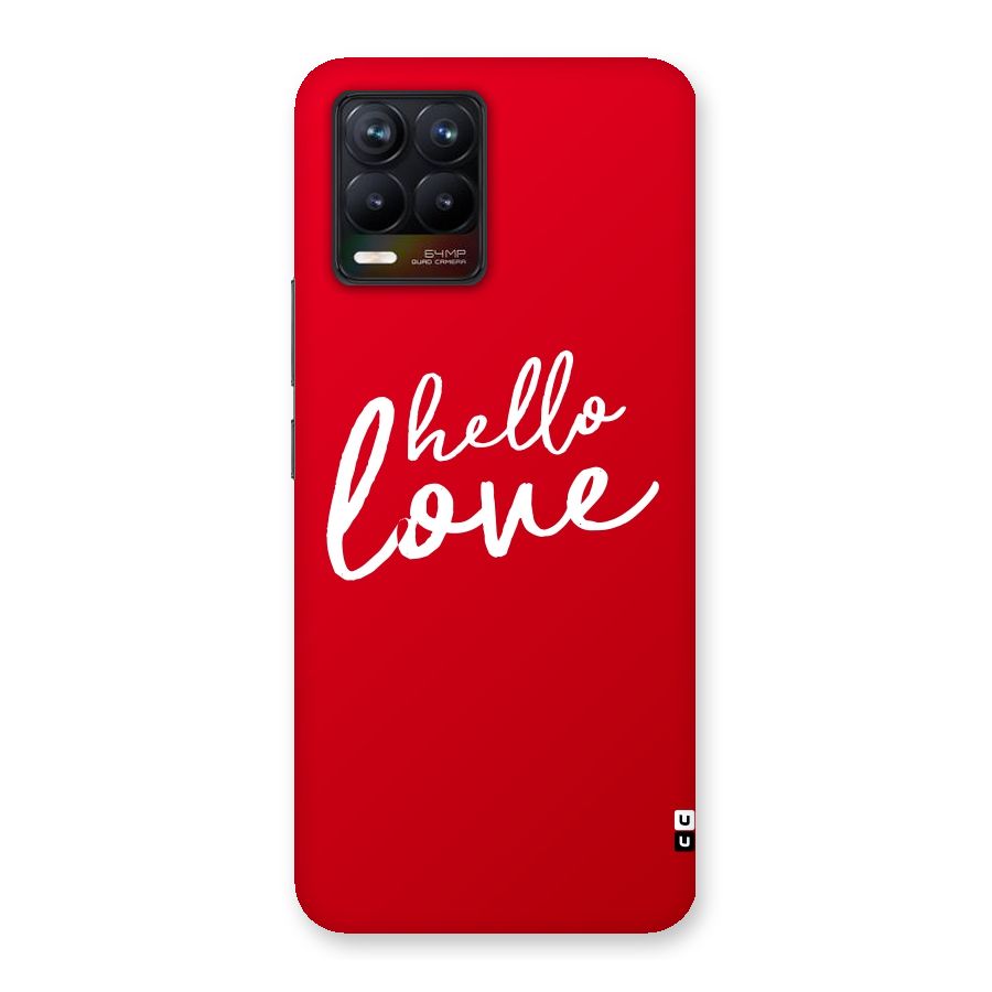 Hello Love Back Case for Realme 8