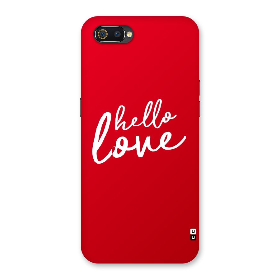 Hello Love Back Case for Realme C2