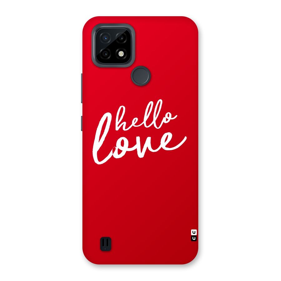 Hello Love Back Case for Realme C21