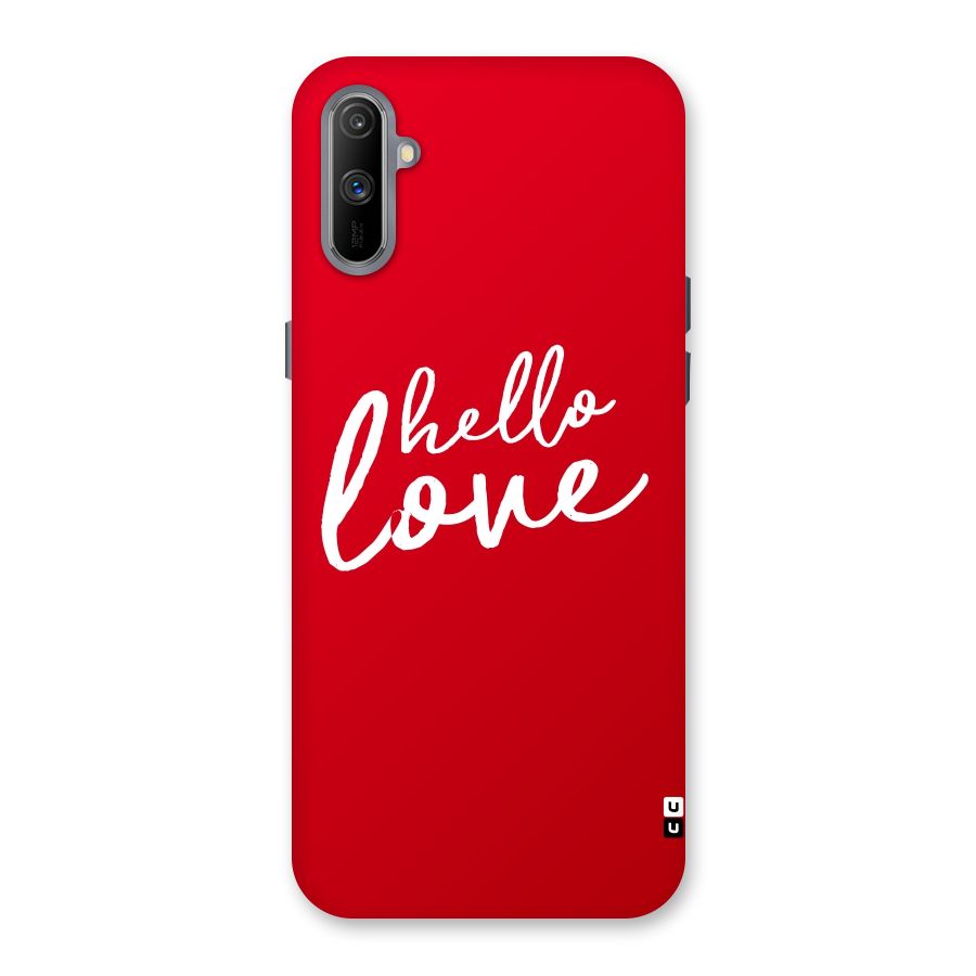 Hello Love Back Case for Realme C3