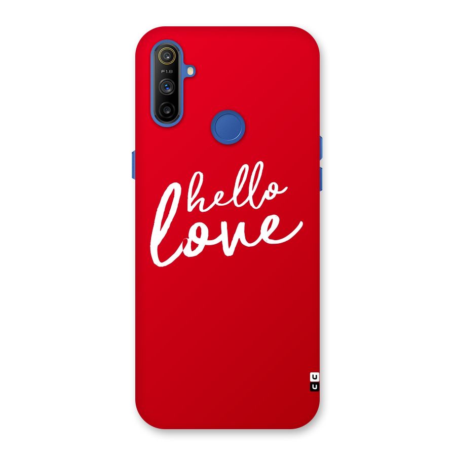 Hello Love Back Case for Realme Narzo 10A