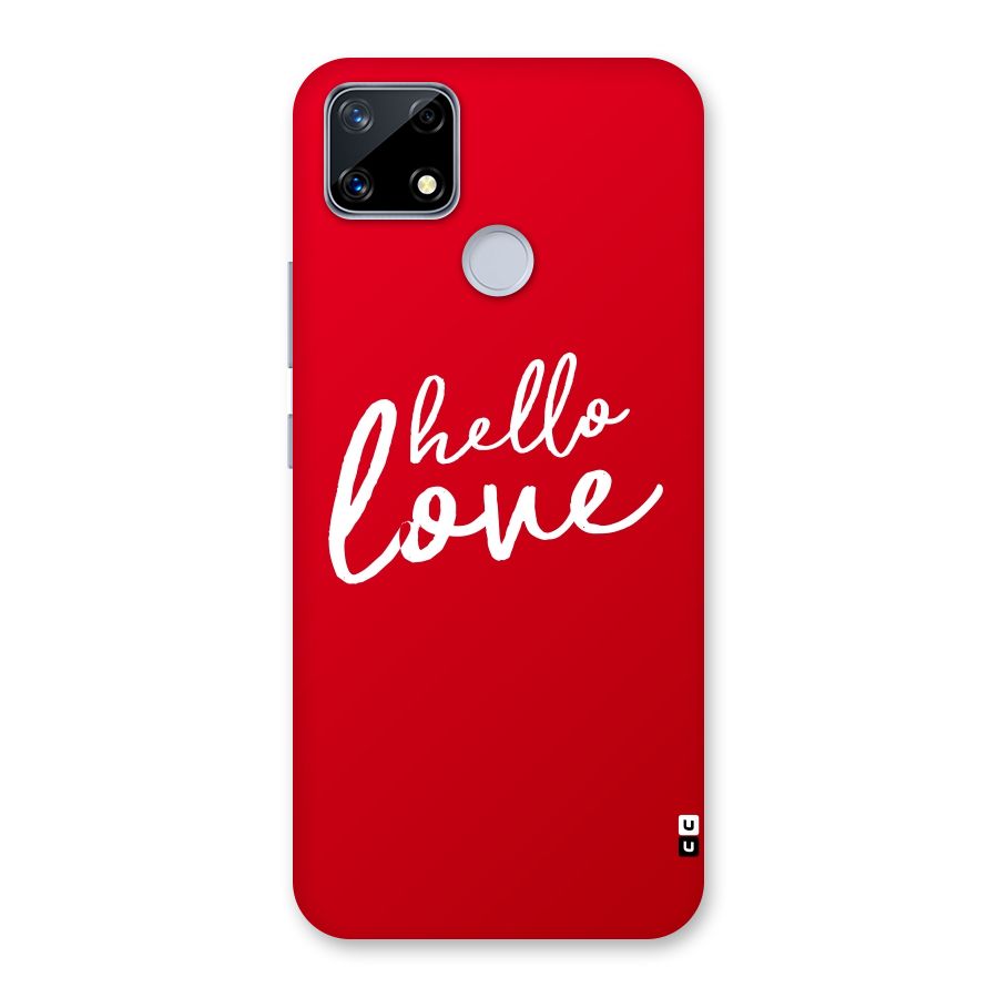 Hello Love Back Case for Realme Narzo 20