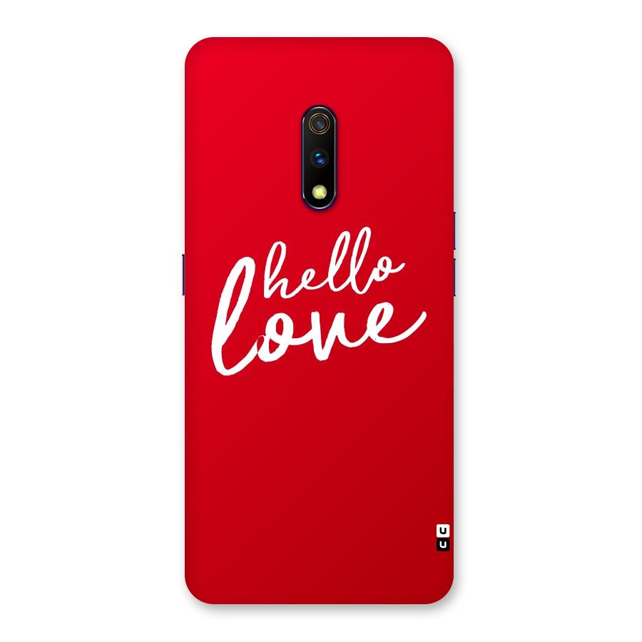 Hello Love Back Case for Realme X