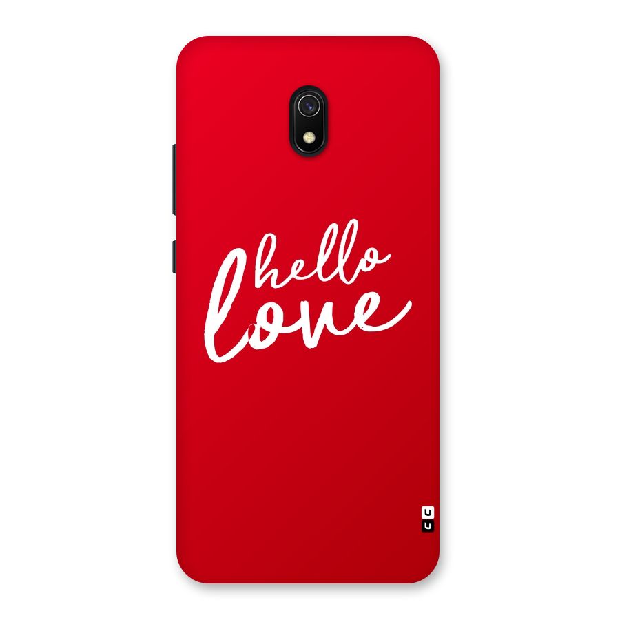 Hello Love Back Case for Redmi 8A