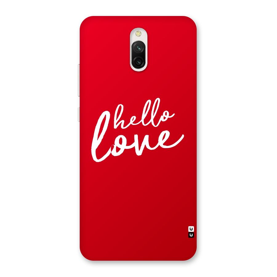 Hello Love Back Case for Redmi 8A Dual