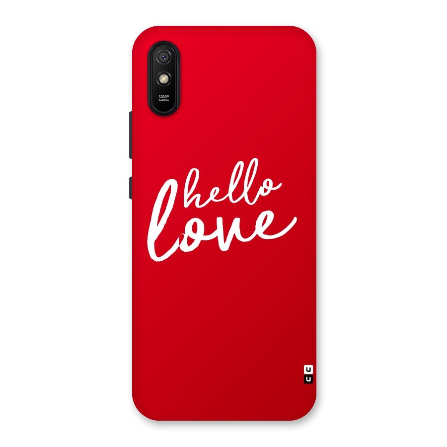 Hello Love Back Case for Redmi 9A