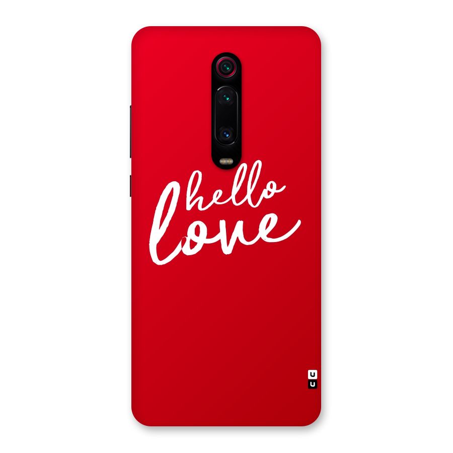 Hello Love Back Case for Redmi K20