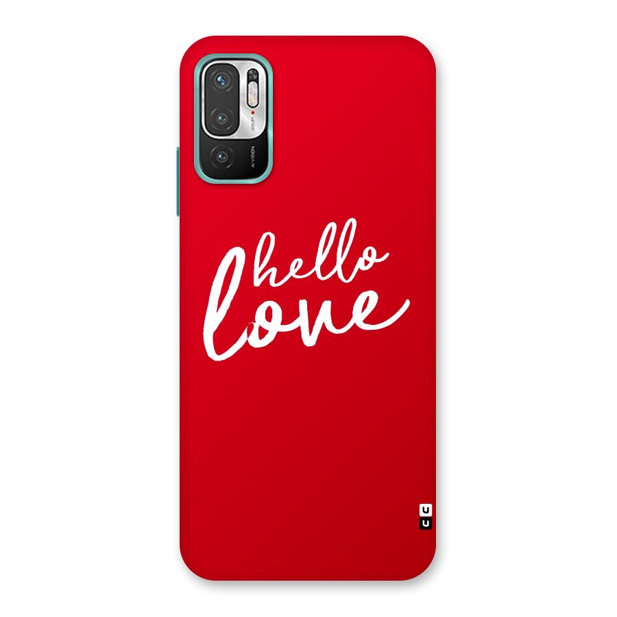 Hello Love Back Case for Redmi Note 10T 5G