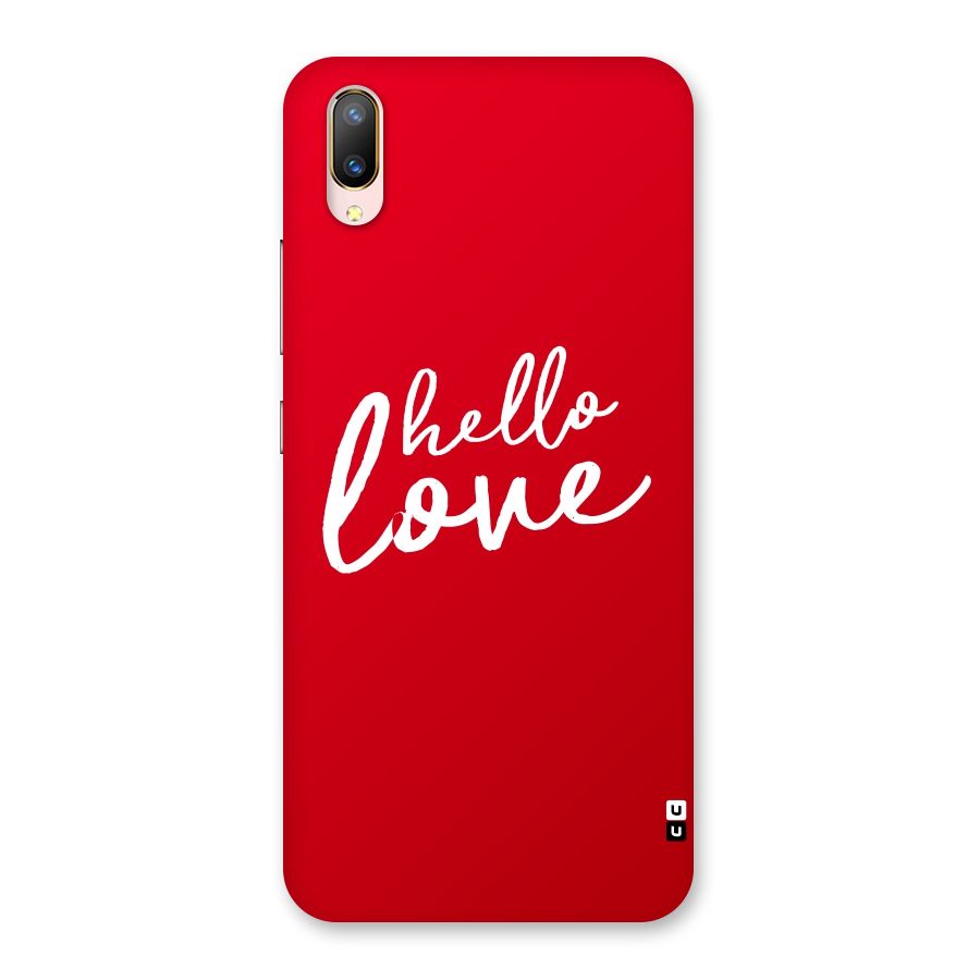 Hello Love Back Case for Vivo V11 Pro