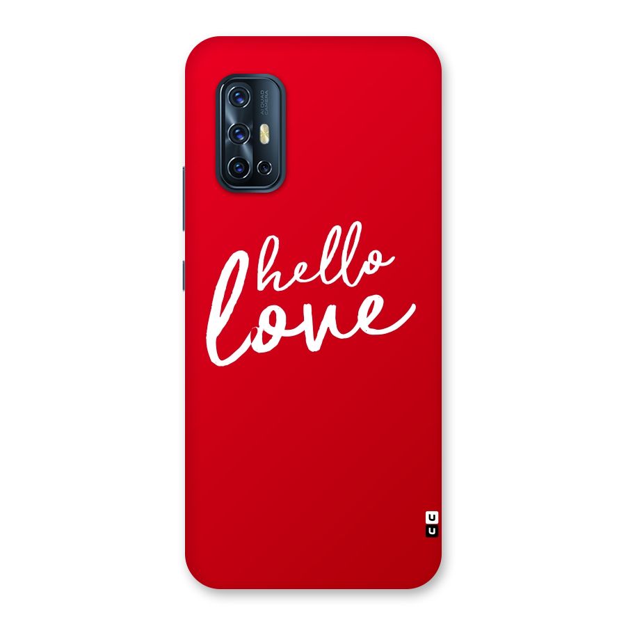 Hello Love Back Case for Vivo V17
