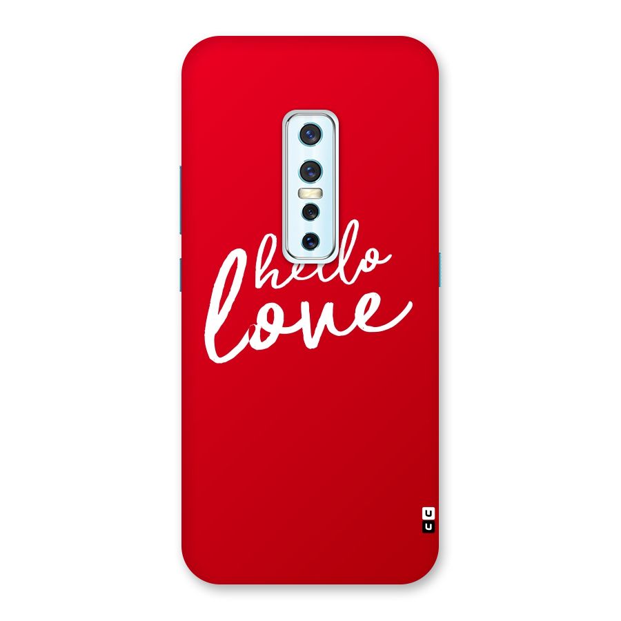 Hello Love Back Case for Vivo V17 Pro