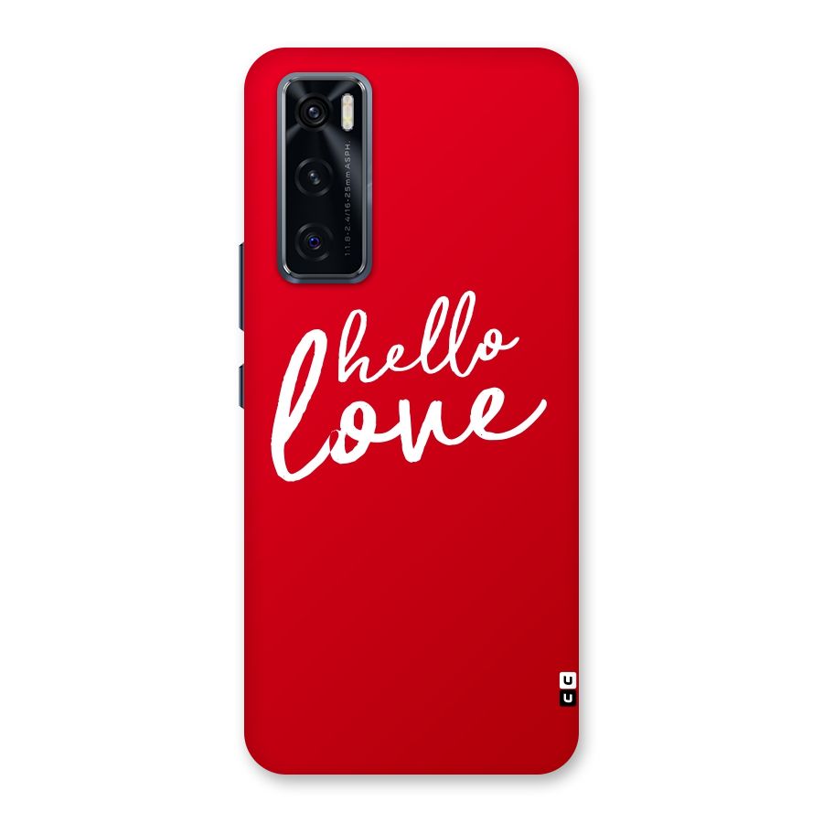 Hello Love Back Case for Vivo V20 SE