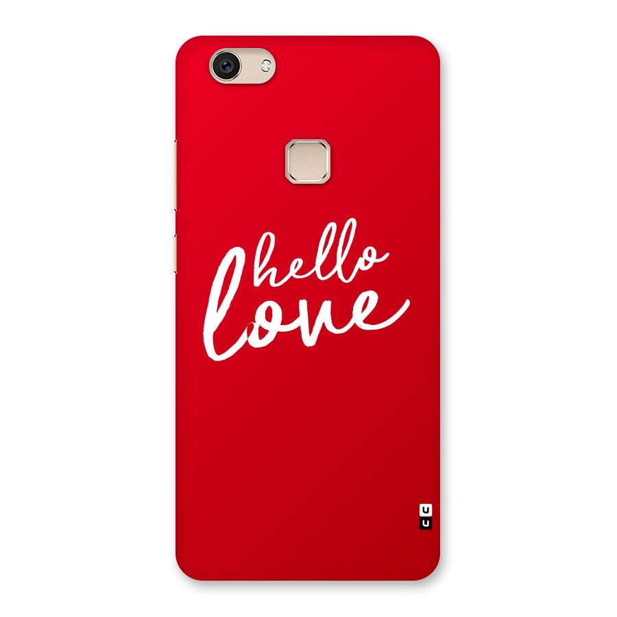 Hello Love Back Case for Vivo V7
