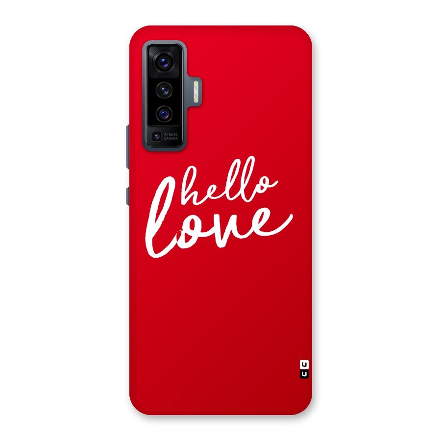 Hello Love Back Case for Vivo X50