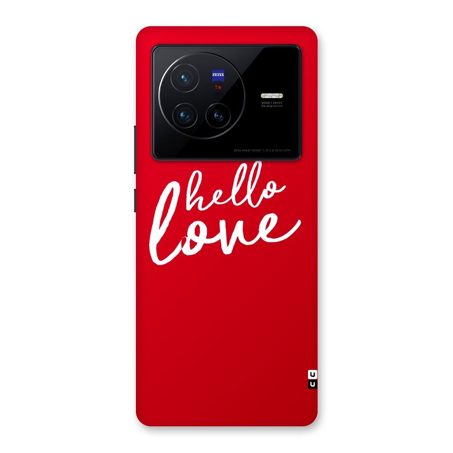 Hello Love Back Case for Vivo X80