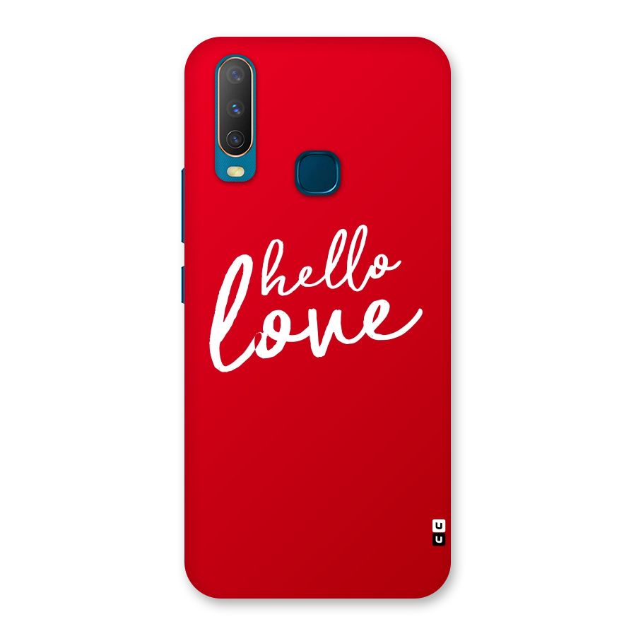 Hello Love Back Case for Vivo Y17