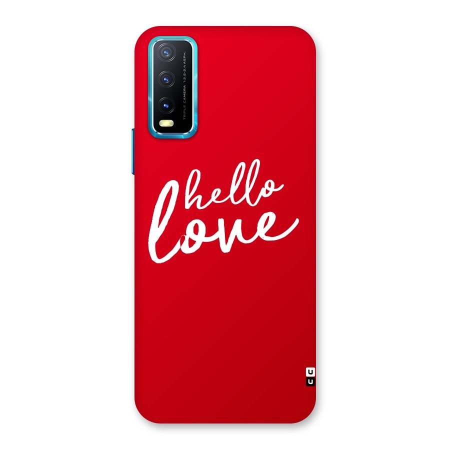 Hello Love Back Case for Vivo Y20A