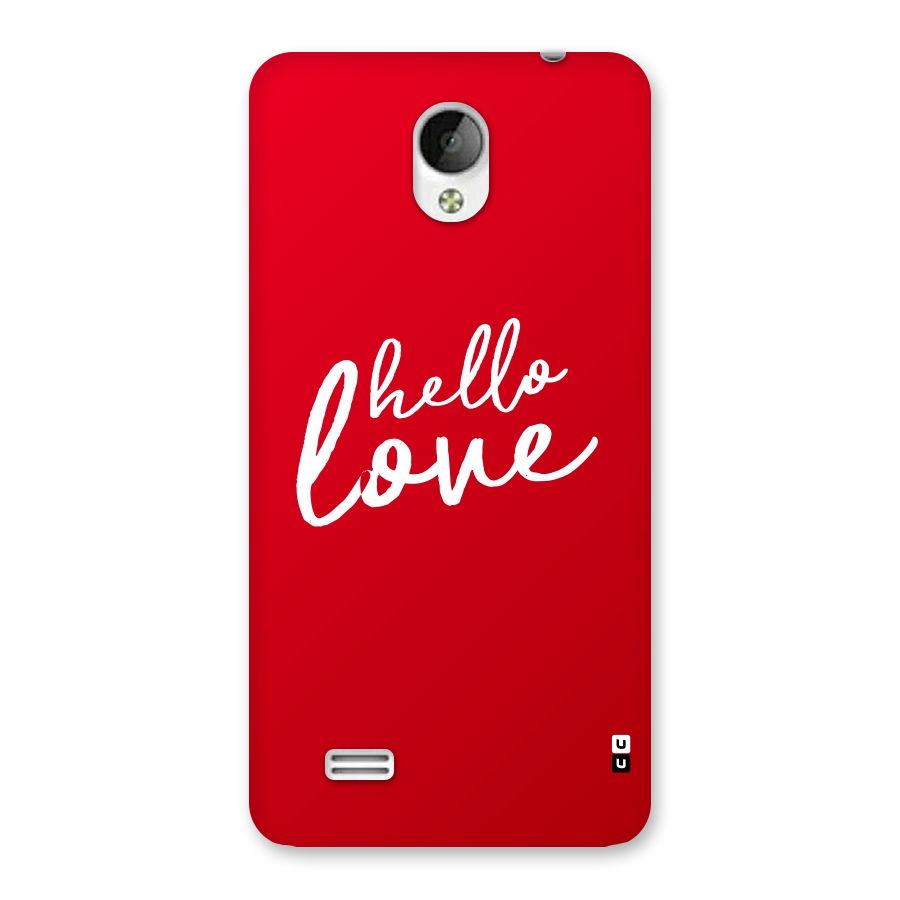Hello Love Back Case for Vivo Y21