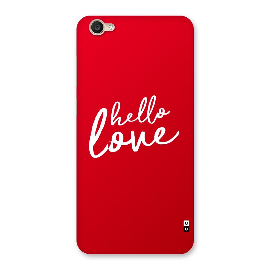 Hello Love Back Case for Vivo Y55