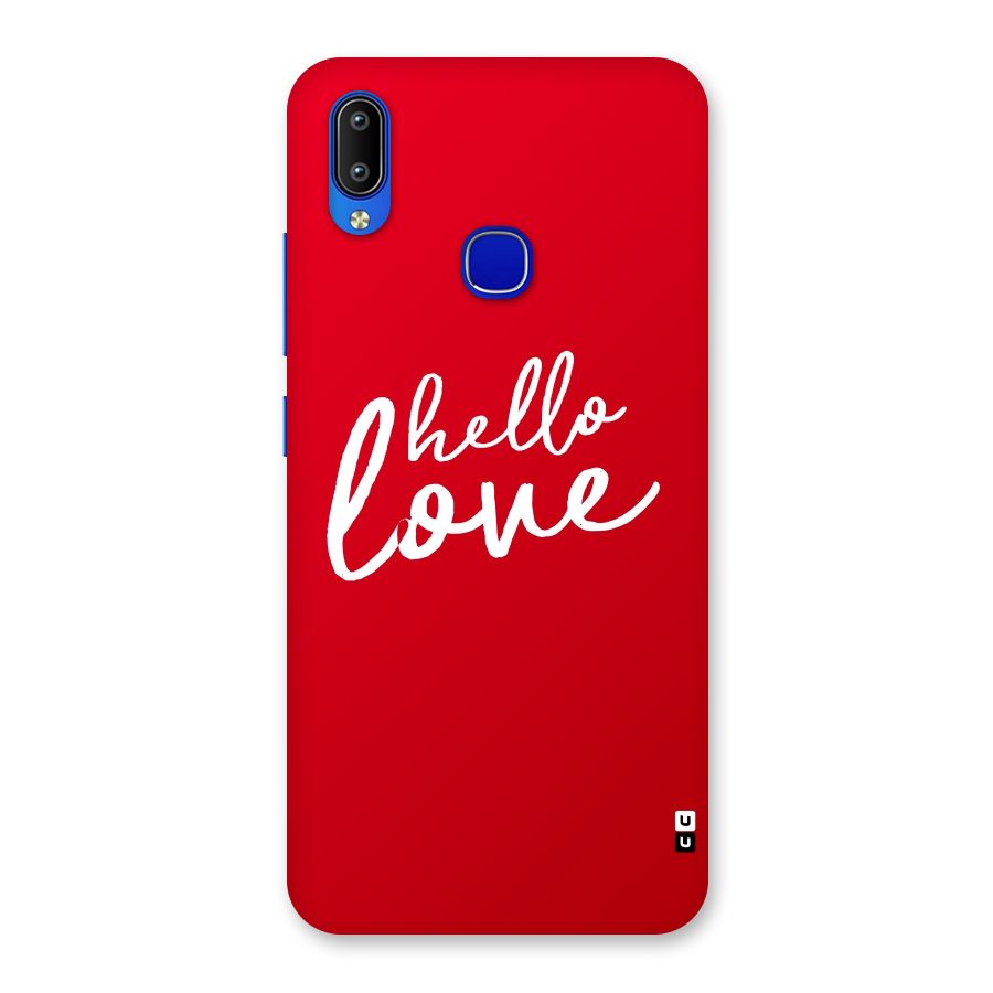 Hello Love Back Case for Vivo Y91