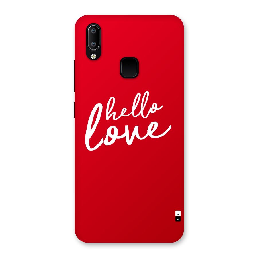 Hello Love Back Case for Vivo Y93