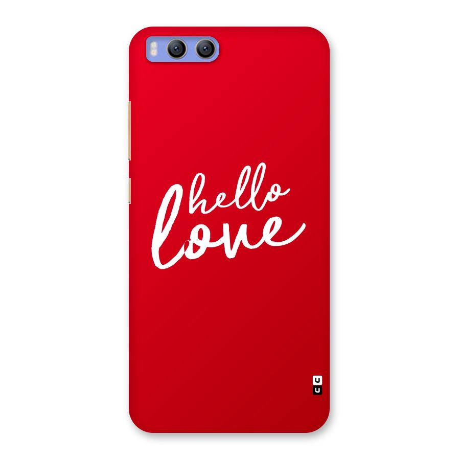 Hello Love Back Case for Xiaomi Mi 6